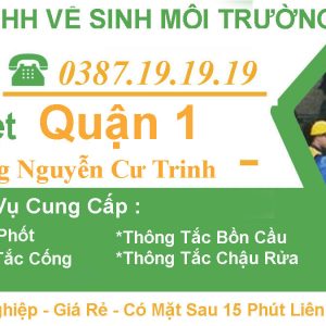 Thông Cống Nghẹt Nguyễn Cư Trinh Quận 1【Tràng An 】5OK