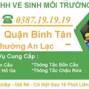 #1 Rút Hầm Cầu An Lạc Bình Tân【Tràng An 】5OK – BH 3 Năm