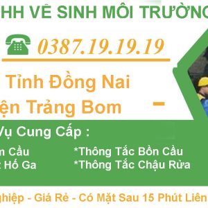 #1 Hút Hầm Cầu Huyện Trảng Bom Đồng Nai【Tràng An 】5OK – BH 3 Năm