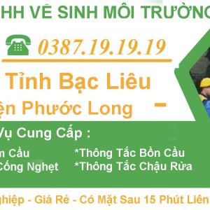 Hút Hầm Cầu Huyện Phước Long Bạc Liêu【Tràng An 】- BH 3 Năm