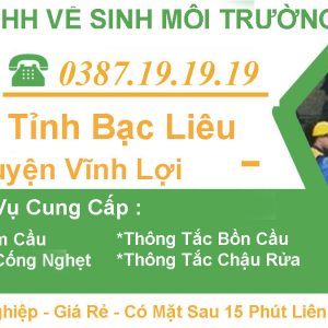 Hút Hầm Cầu Huyện Vĩnh Lợi Bạc Liêu【Tràng An 】- BH 3 Năm