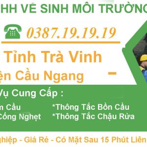 #1 Hút Hầm Cầu Huyện Cầu Ngang Trà Vinh【Tràng An 】- BH 3 Năm
