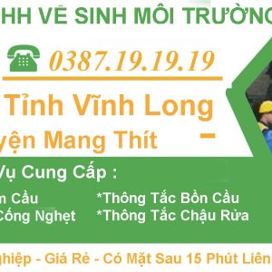 Hút Hầm Cầu Huyện Mang Thít Vĩnh Long【Tràng An 】- BH 3 Năm