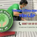 Thông tắc cống tại huyện Yên Lập
